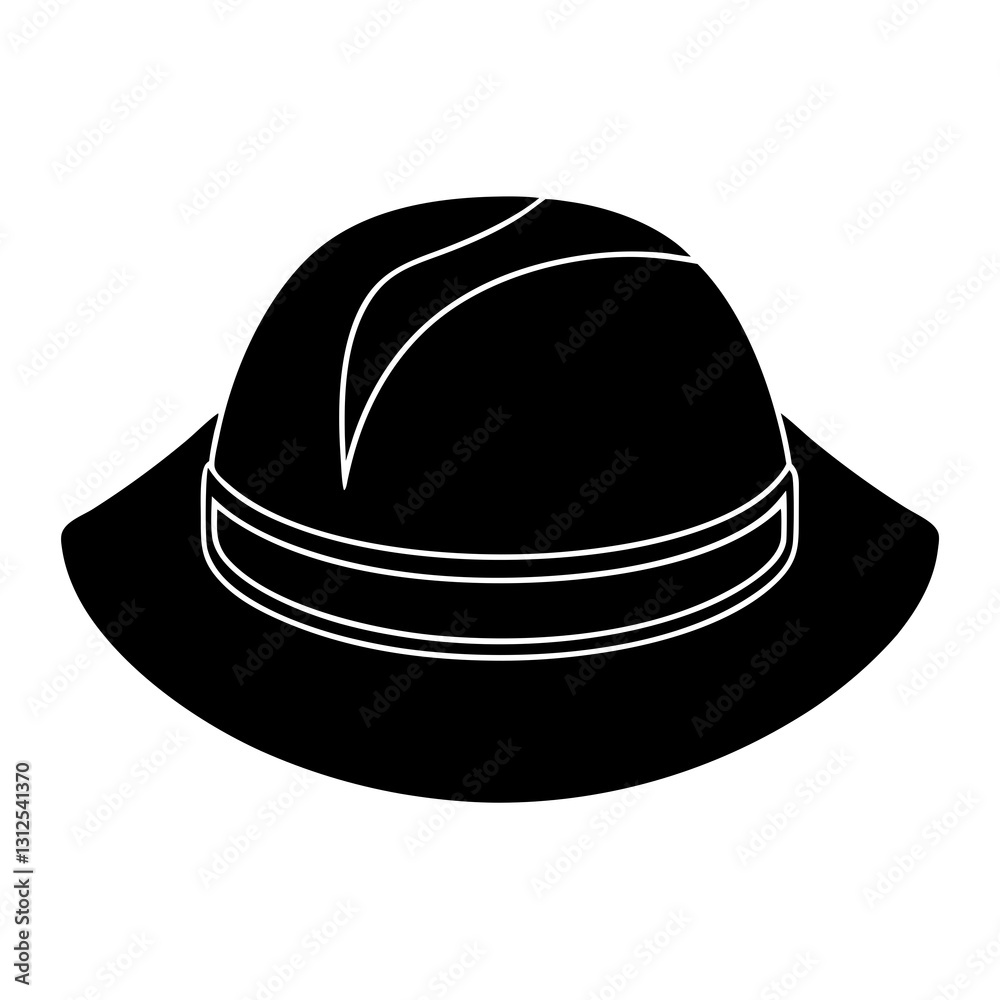 black hat isolated on white background black hat isolated on white background