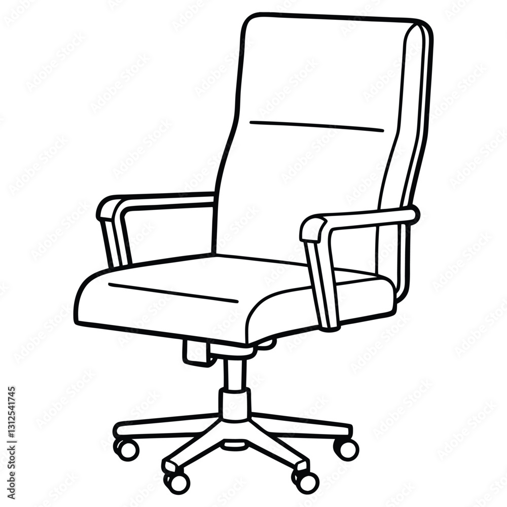 executive chair chair line art on white background executive chair chair line art on white background