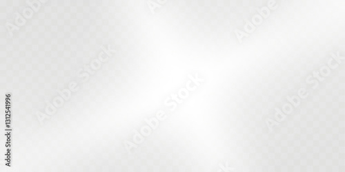 Soft white abstract glow with transparent background, smooth curved light effect, blurred gradient, modern elegant backdrop, vector illustration.
