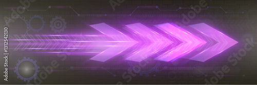Futuristic speed background with glowing arrows, motion blur, digital technology concept, fast-moving elements, dynamic light trails, high-tech energy flow, acceleration effect, sci-fi motion design.
