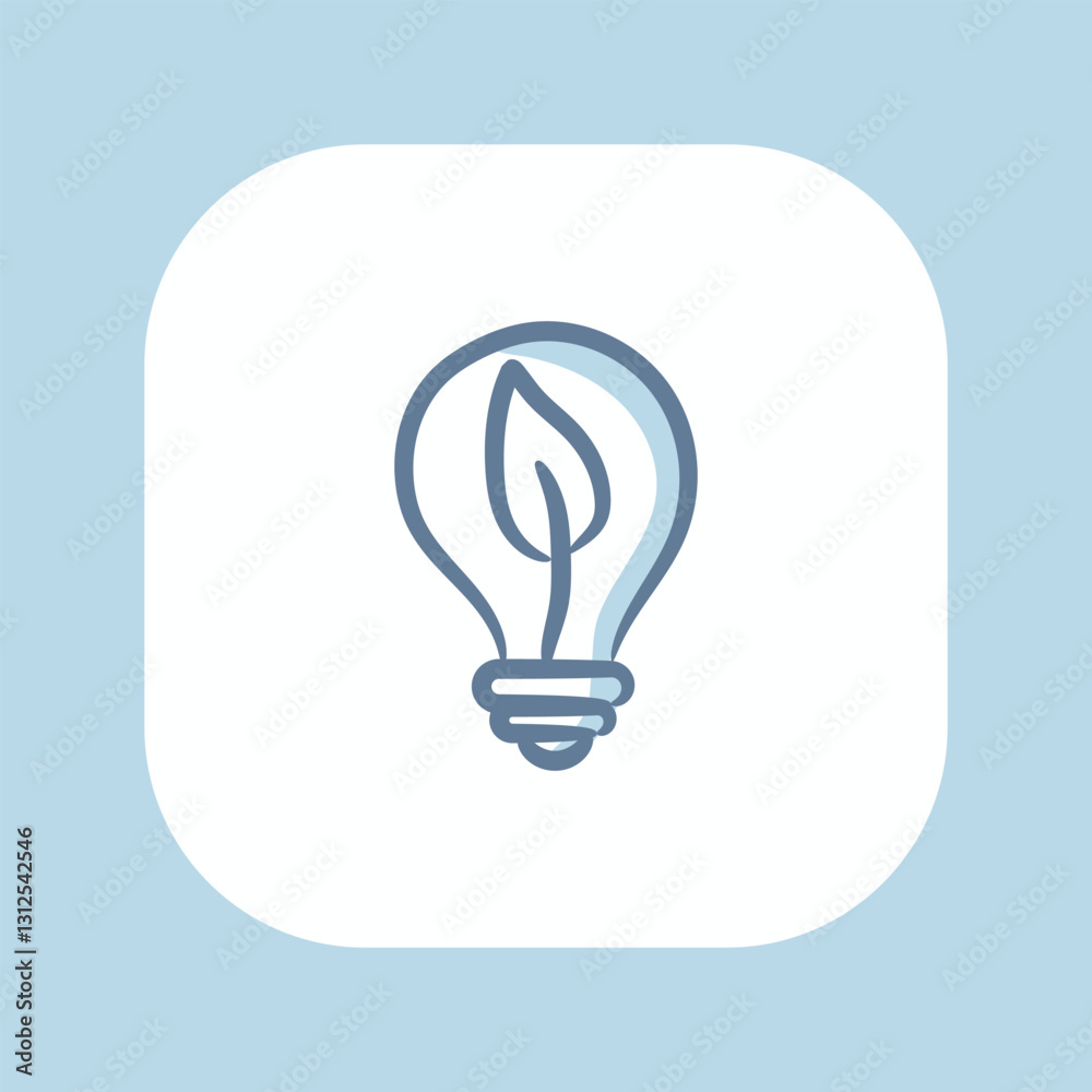 Hand-drawn Green Energy Idea, freestyle icon Hand-drawn Green Energy Idea, freestyle icon