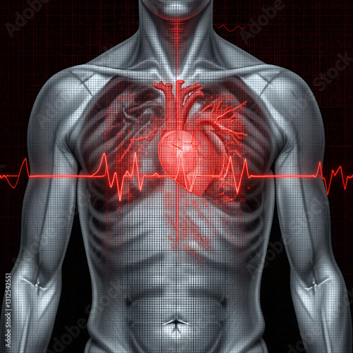 ECG with acute period macrofocal myocardial infarction