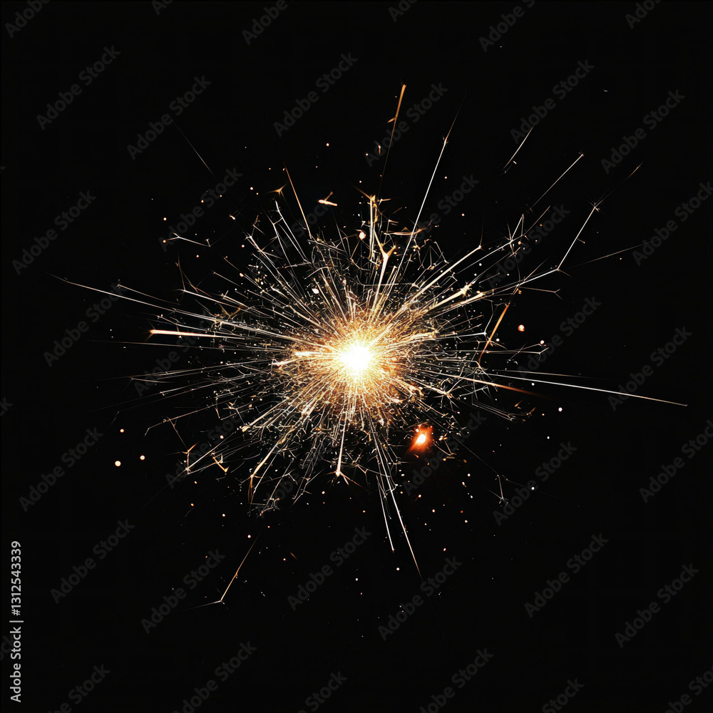 Obraz premium spark isolated white
