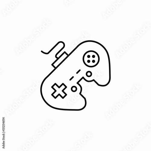 game controller icon sign vector