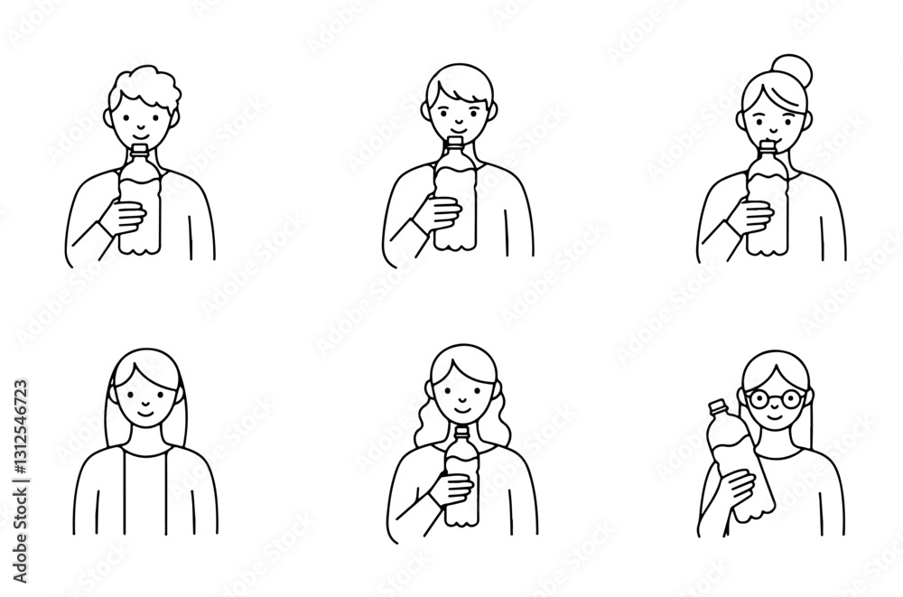 The people drinking water icon is a vector icon that can be easily used and edited in web projects. The people drinking water icon is a vector icon that can be easily used and edited in web projects.