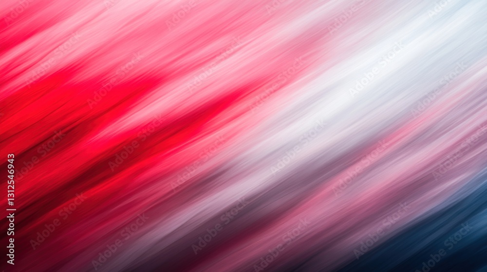 Fototapeta premium Abstract Red, White, and Blue Motion Blur Background