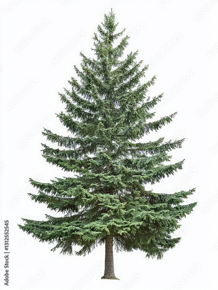 Obraz premium Dense Spruce Tree Standing Tall with Layered Green Foliage