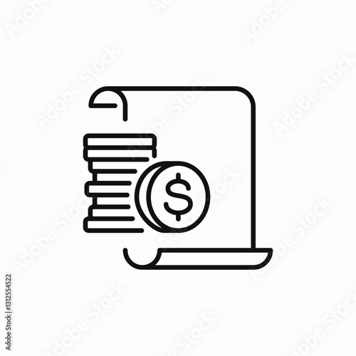 financial plan icon sign vector