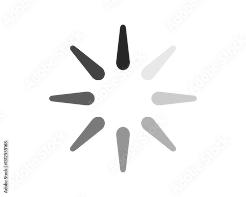 Loading bar status icon. Vector illustration. Vector loaded icons. Download progress. Donload or Upload.