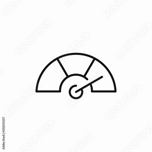 limit meter icon sign vector