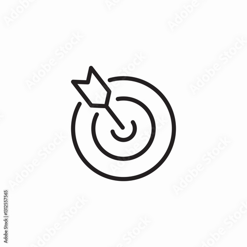 target attempt icon sign vector