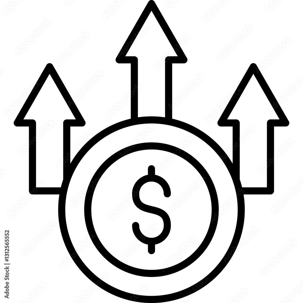 Profit Icon Vector Element Profit Icon Vector Element