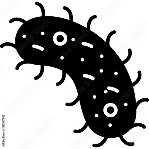 Bacteria Icon Vector Element