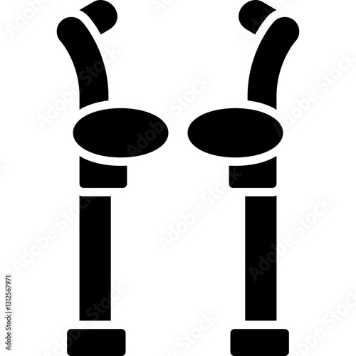 Crutches Icon Vector Element