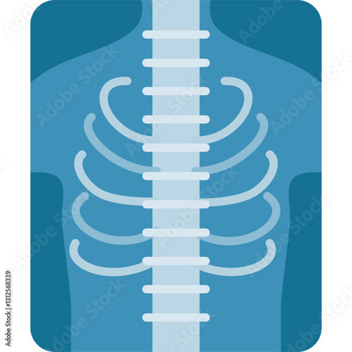 X Ray Icon Vector Element