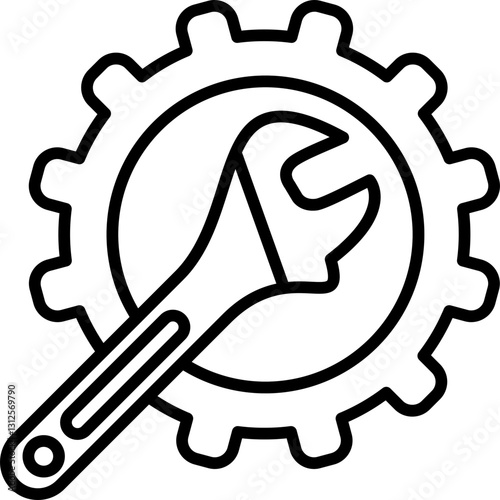 Wrench Icon Vector Element