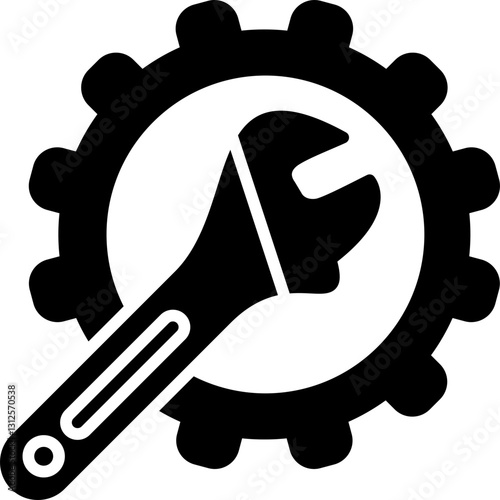 Wrench Icon Vector Element