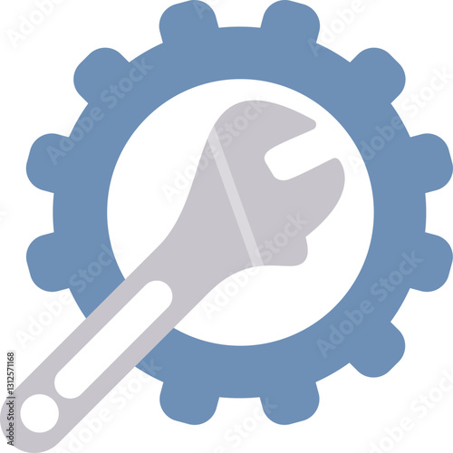 Wrench Icon Vector Element