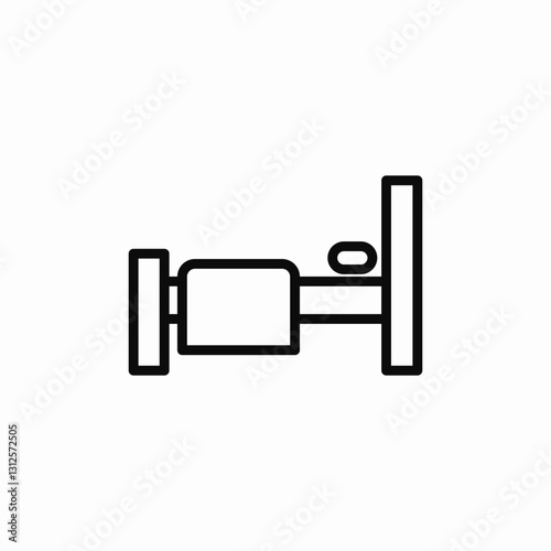 bed accommodation icon sign vector