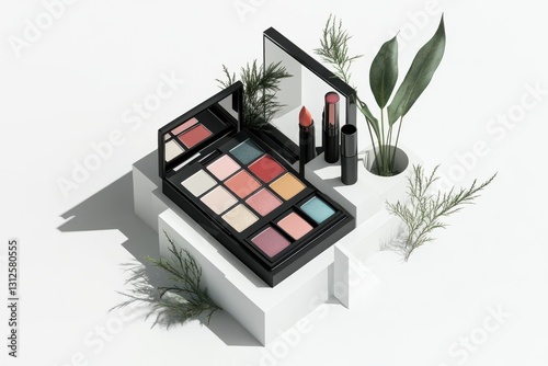 3D Makeup Pouch Isolated and White Background