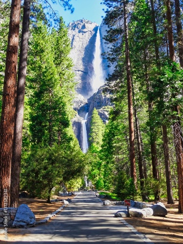 waterfall in yosemite national park