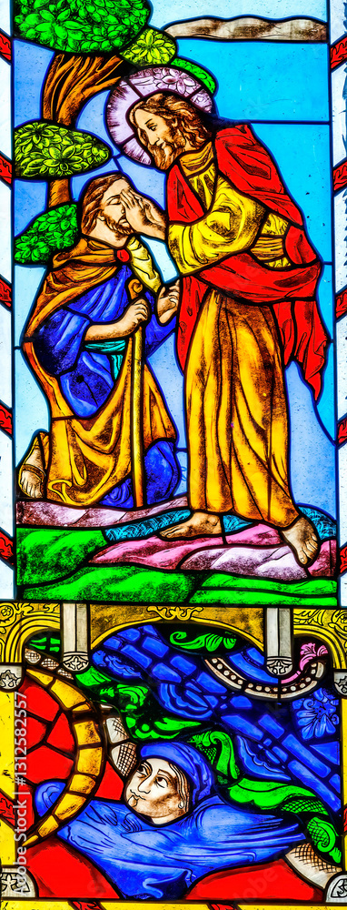 Colorful Healing Stained Glass Basilica St Joseph Cathedral Tianjin China