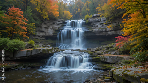 Blackwater Falls: Autumn's Majestic Cascade in WV