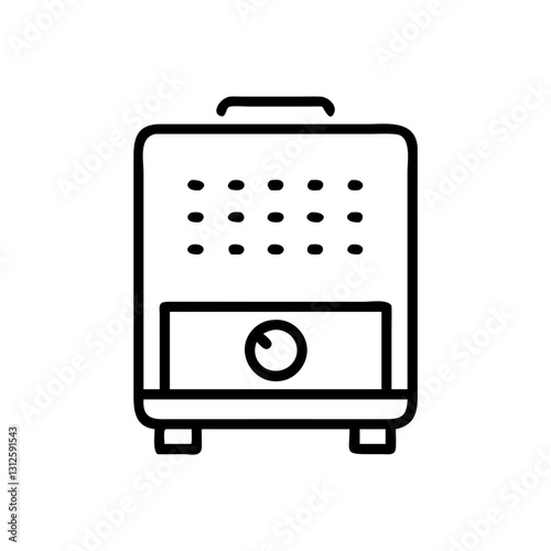 Food dehydrator icon, kitchen tool concept