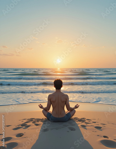 Solo Serenity – Beautiful Individual Meditation Illustrations for Personal Mindfulness and Inner Harmony