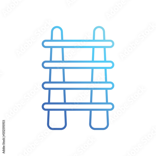 Stepladder stock illustration