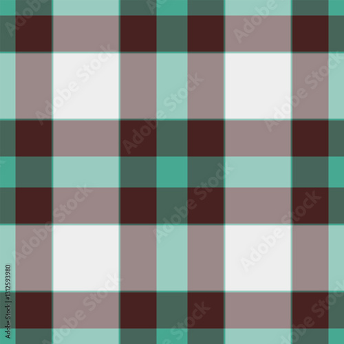 Workshop background fabric texture, retro vector plaid check. Stationary textile pattern tartan seamless in pastel and dark colors.