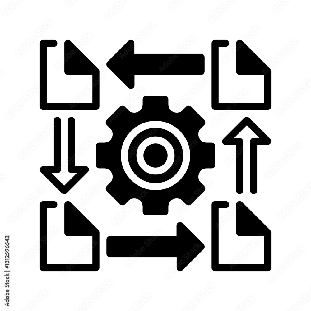 Office Workflow line icon. Universal creative premium symbol. Vector sign icon logo template. Vector illustration Office Workflow line icon. Universal creative premium symbol. Vector sign icon logo template. Vector illustration