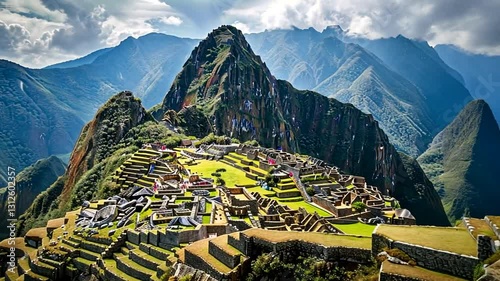Machu Picchu in den Bergen