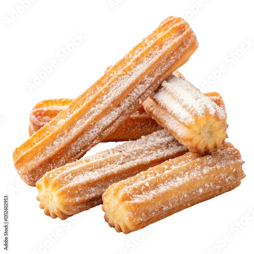 Wallpaper Mural crispy churros coated in sugar isolated on transparent background Torontodigital.ca