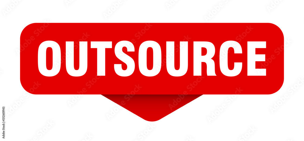 outsource sticker. outsource sign on transparent background outsource sticker. outsource sign on transparent background