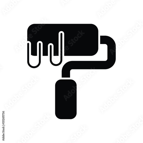 Paint Roller stock illustration