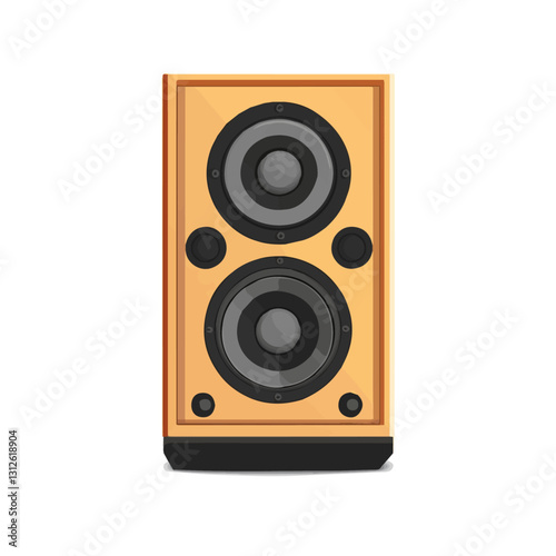 2D flat vector illustration Concert speakers icon isolated on a white background.

