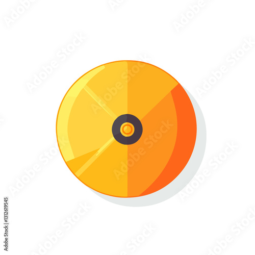 2D flat vector illustration Cymbal Bag icon isolated on a white background.

