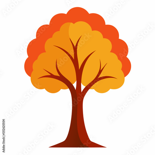 set of forest and park trees for nature design