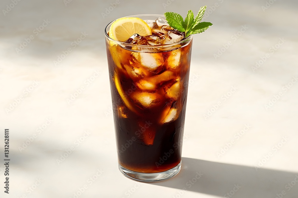 Iced Coffee with Lemon and Mint Iced Coffee with Lemon and Mint