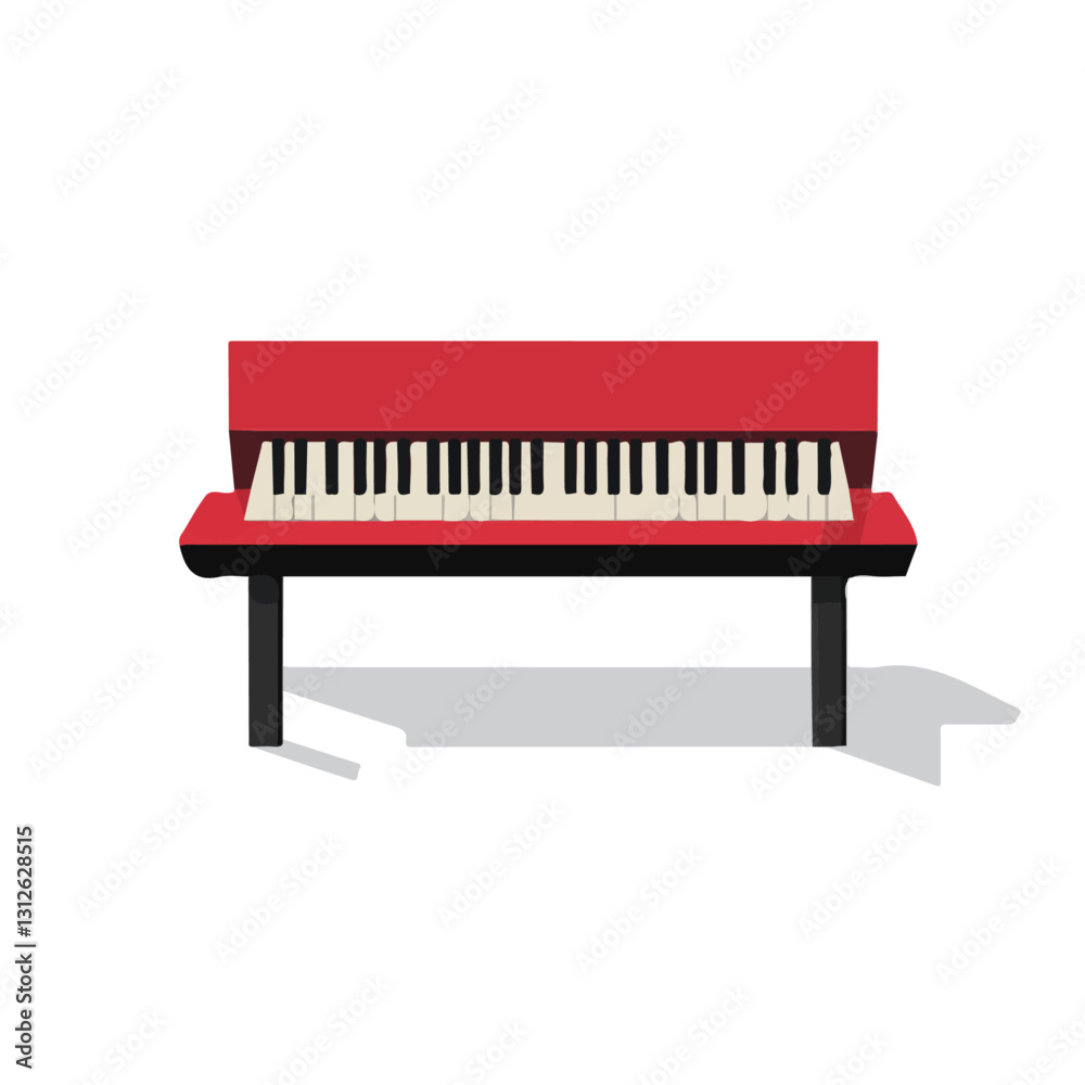 2D flat vector illustration keyboard bench icon isolated on a white background.
2D flat vector illustration keyboard bench icon isolated on a white background.