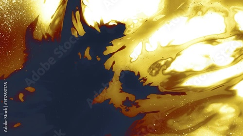 gold paint splash