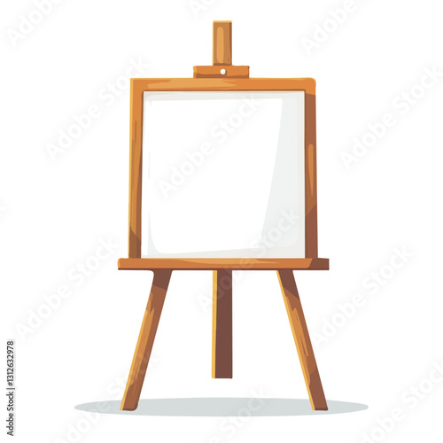 2D flat vector illustration Music easel icon isolated on a white background.


