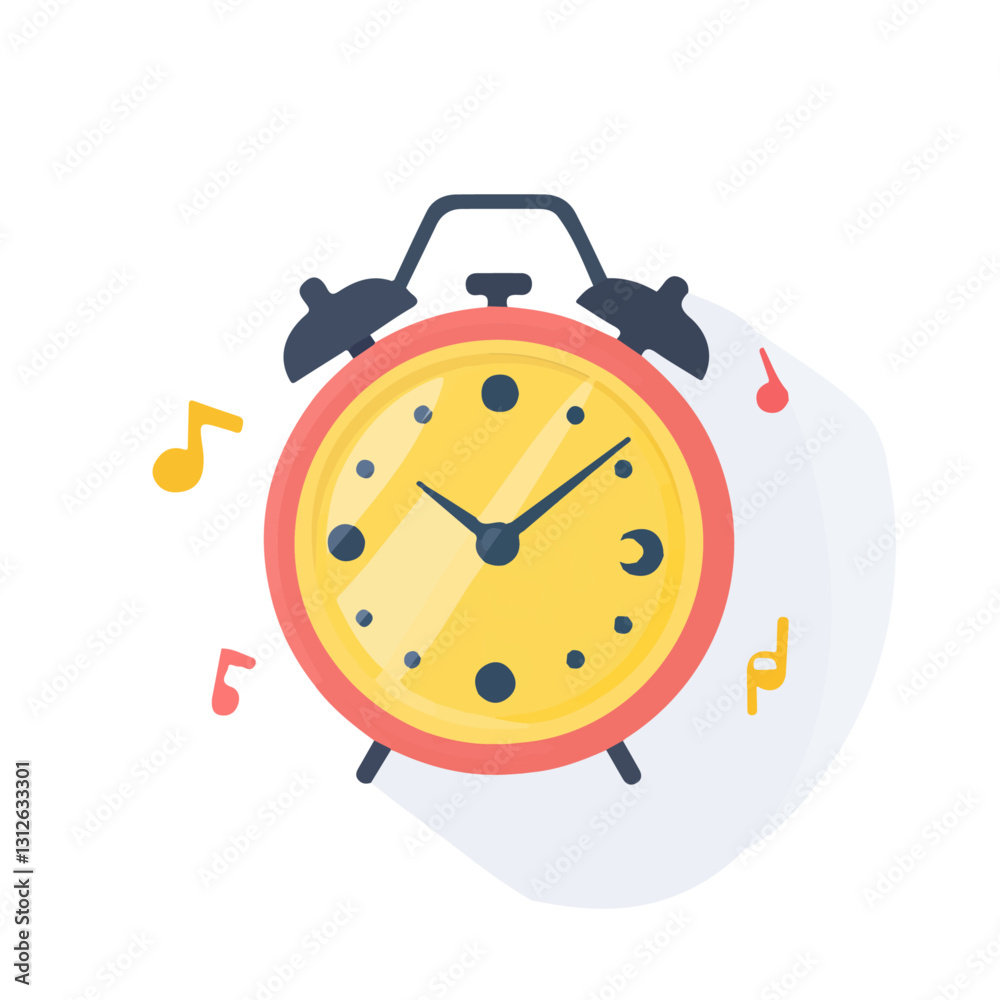 2D flat vector illustration Music practice timer icon isolated on a white background.
2D flat vector illustration Music practice timer icon isolated on a white background.