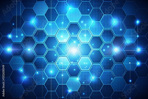 vector hexagon technology background
