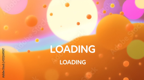 Animation waiting for loading with a colorful theme. Dots element animation. Line of dots flat element cartoon 4K video. Bouncing balls, flinching