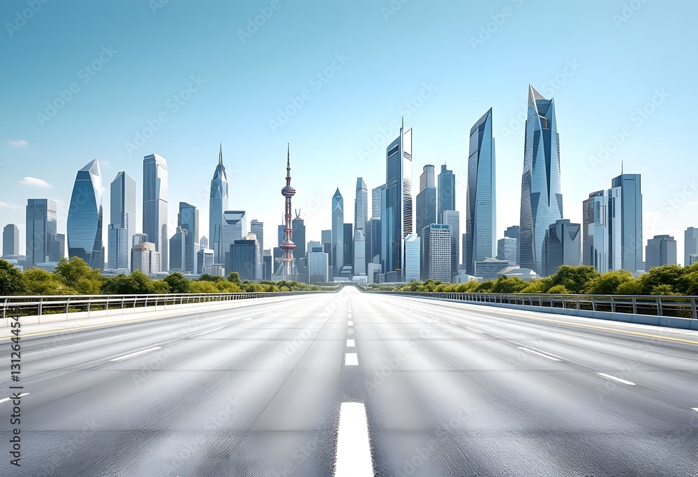 Fototapeta premium road to the city