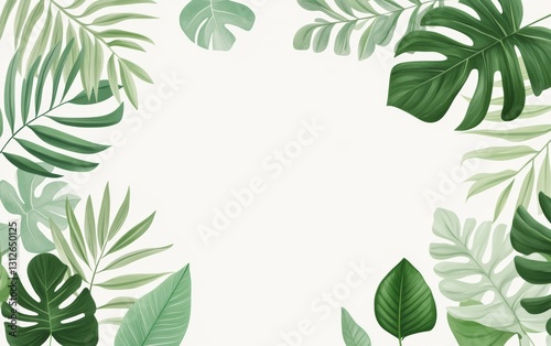 Light green leaf background