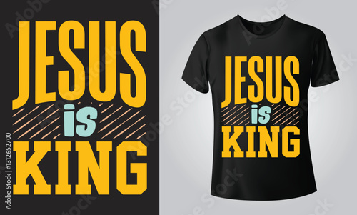 Jesus is King | Christian Quote Digital Design | DTF,  EPS | Cut File for Cricut, Silhouette | Inspirational Religious Art