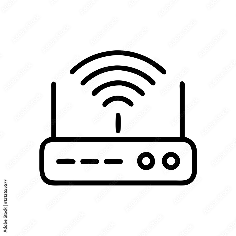 WiFi icon with signal waves, connectivity technology concept WiFi icon with signal waves, connectivity technology concept